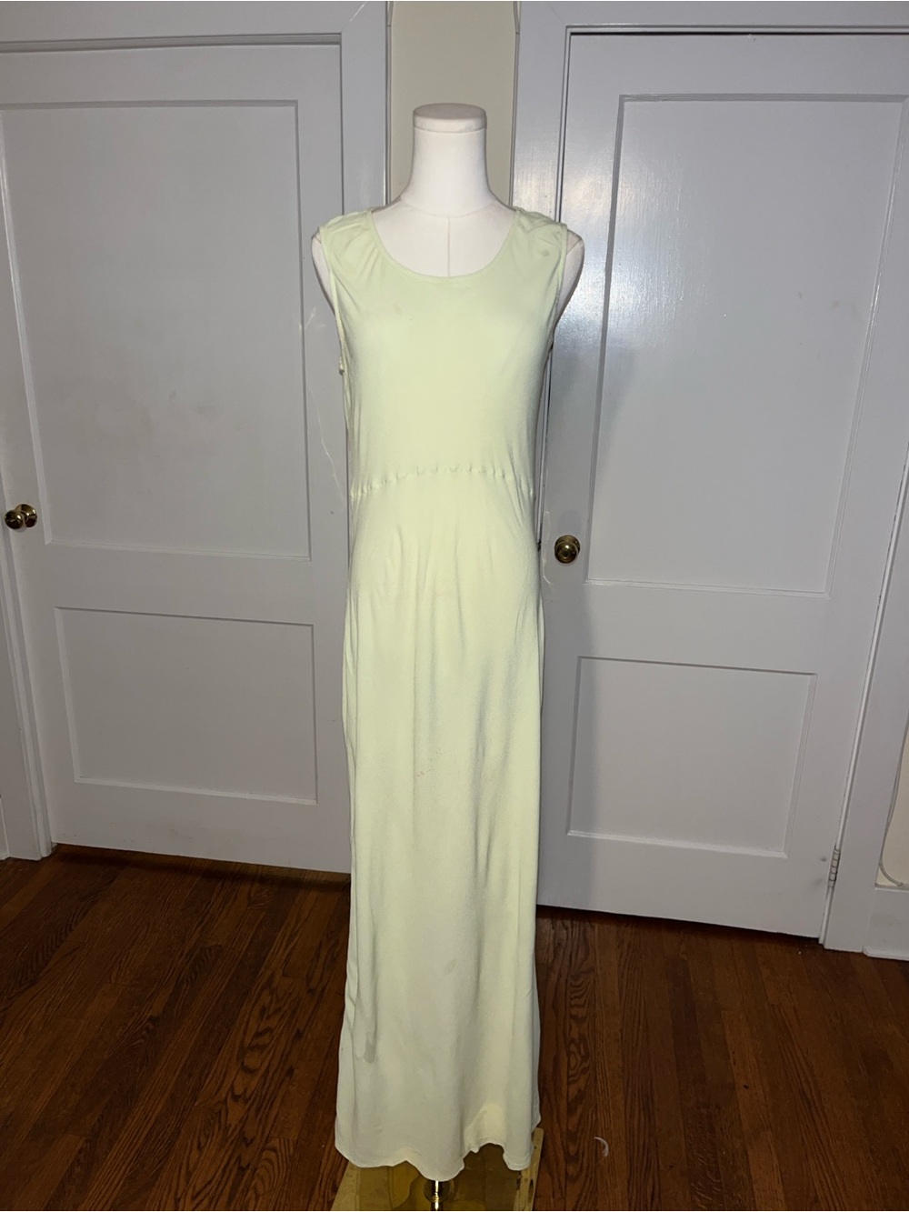 Pistachio Dream | Vintage 1990s GHOST London Flowing Maxi Gown